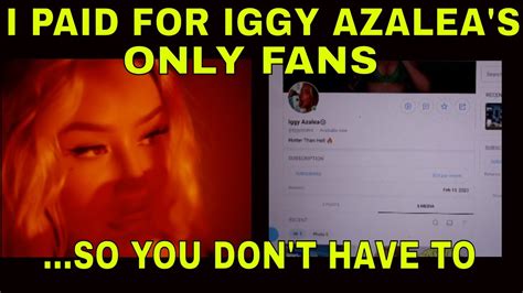 iggy azaela onlyfans leak|iggyazalea